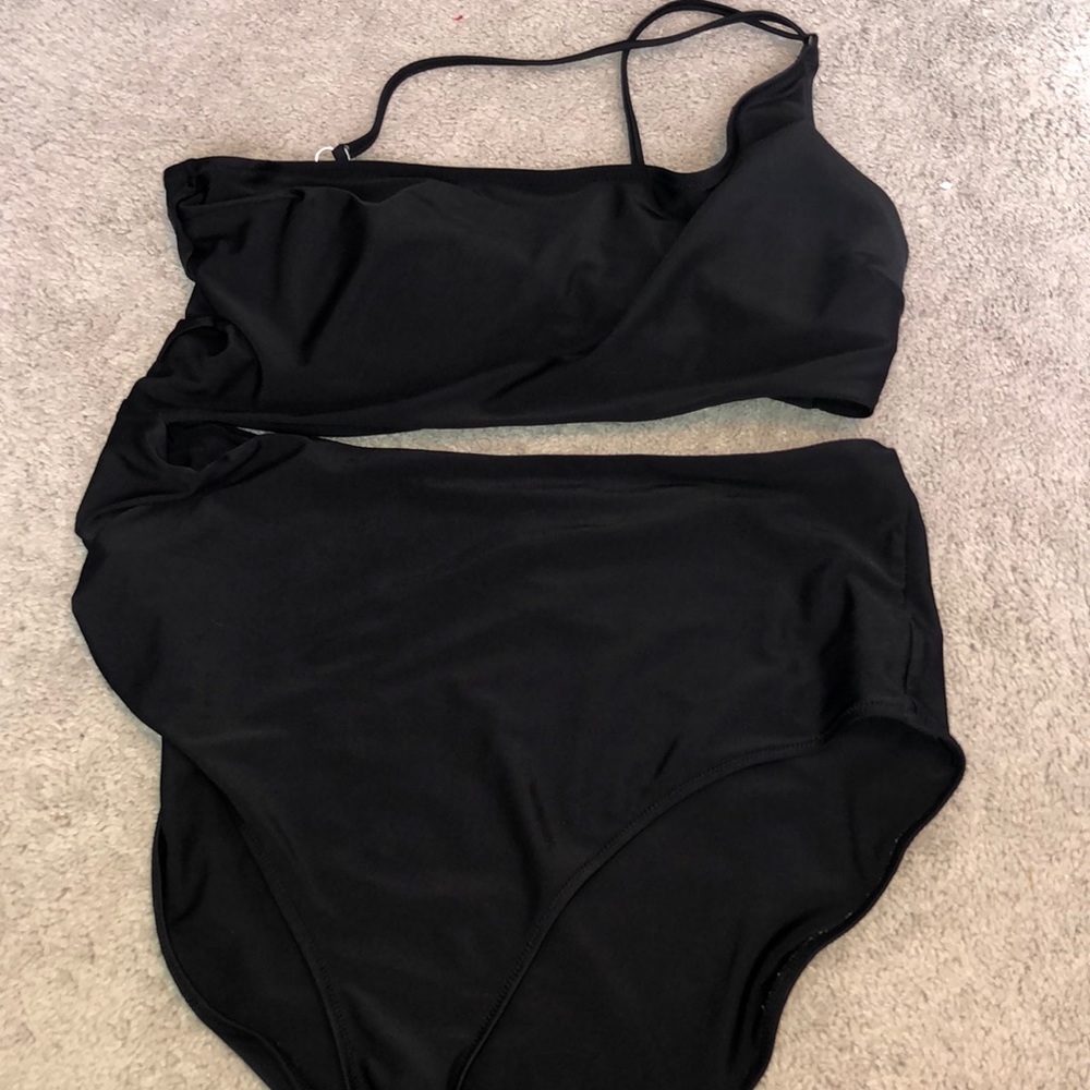 One piece with some skin showing